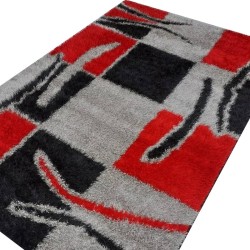 Tapis Design 0001 Red Black...