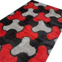 Tapis Design 0006 Red Black...