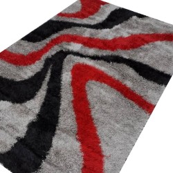 Tapis Design 0003 Red Black...